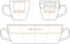 M_107 kubek AMERICANO biały (EU) porcelana