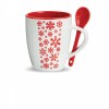 1381x-05 Kubek ceramiczny z łyżeczką