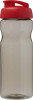 22010021f Bidon sportowy z odchylaną pokrywką o pojemności 650ml, czerwony