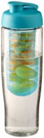 21004104f Bidon H2O Tempo® o pojemności 700 ml z wieczkiem zaciskowym z możliwością przyrządzania wody smakowej