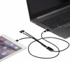 12438690f Kabel do ładowania 5w1 z aluminium z recyklingu czarny