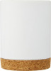 10090101f Kubek ceramiczny o pojemności 425 ml z korkową podstawą, biały
