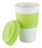 342080c-07 Kubek 400ml z pokrywką i opaska z silikonu