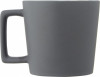 10090001f Kubek ceramiczny 370 ml z matowym wykończeniem, biały szary
