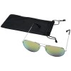 10060106f Okulary przeciwsłoneczne Aviator z lustrzanymi, kolorowymi soczewkami