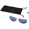 10060111f Okulary przeciwsłoneczne Aviator z lustrzanymi, kolorowymi soczewkami