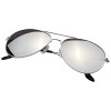10060133f Okulary przeciwsłoneczne Aviator z lustrzanymi, kolorowymi soczewkami