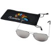 10060133f Okulary przeciwsłoneczne Aviator z lustrzanymi, kolorowymi soczewkami