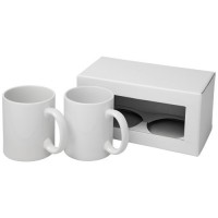 10062600f 2-częściowy zestaw upominkowy Ceramic składający się z kubków z nadrukiem sublimacyjnym