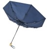 10914303f Składany, automatycznie otwierany/zamykany parasol 21” PET z recyklingu i drewniana rączka