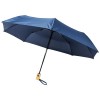 10914303f Składany, automatycznie otwierany/zamykany parasol 21” PET z recyklingu i drewniana rączka