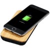 12411700f Bambusowy/materiałowy bezprzewodowy powerbank Future 6000 mAh