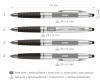 ESSO Silver Długopis Touch Pen z niebieskim wkładem