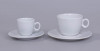 C_237 biały180ml AURORA SET filiżanka z porcelany biała