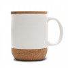 53098p-06 Kubek ceramiczny 400ml przykrywka bambus