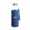 6192m-04 Szklana butelka w etui jeans 500ml