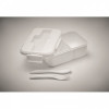6646m-06 Lunch box ze sztućcami z PP
