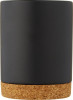10090190f Kubek ceramiczny o pojemności 425 ml z korkową podstawą, czarny