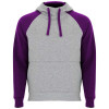 R1058B74f Badet dwukolorowa bluza z kapturem unisex Unisex