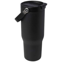 10086490f Kubek Bronx o pojemności 900 ml, z izolacją próżniową, wykonany ze recyklingowanej stali nierdzewnej z certyfikatem RCS i z miedzi, z wielofukncyjną zakrętką