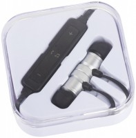 10830901f Metalowe słuchawki douszne Bluetooth® Martell Magnetic z futerałem