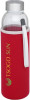10065621f Butelka szklana 500 ml w etui czerwony